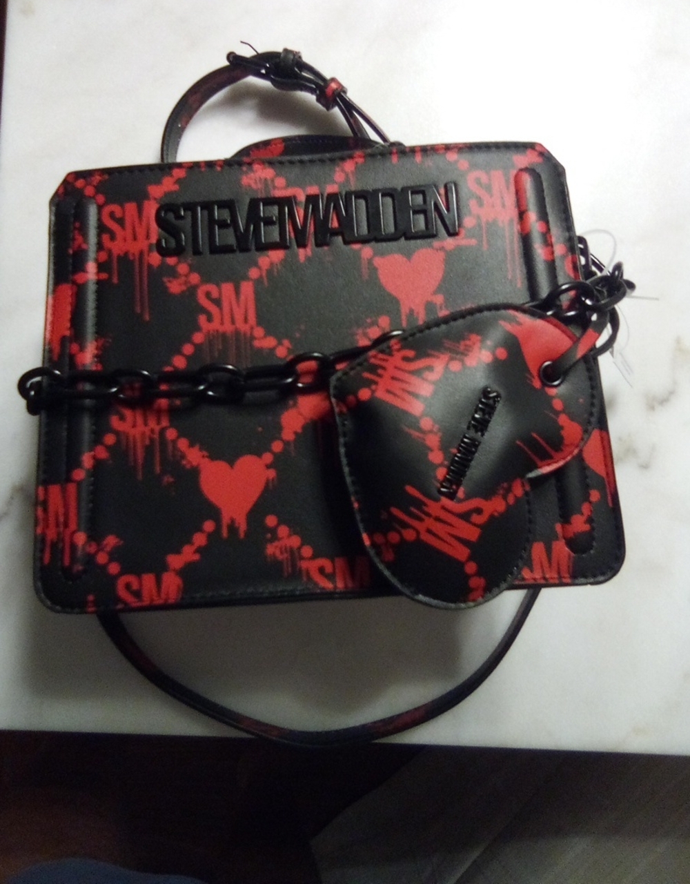 Steve Madden Bloody Hearts Purse